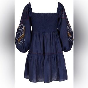 Sachin & Babi | Lola Linen Dress | Mini Dress | Embroidery | Women’s L